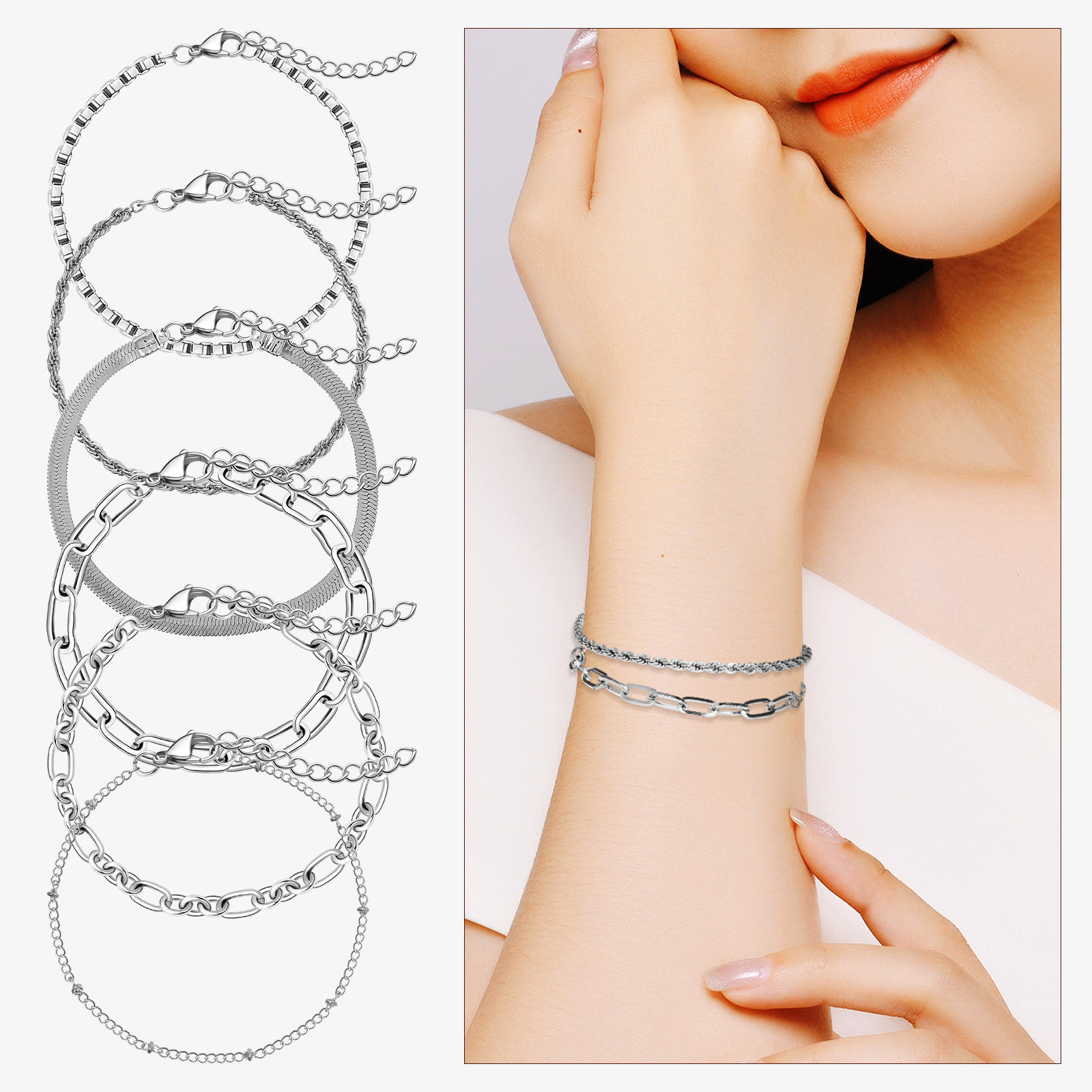6Pcs Hand Chain Minimalist Lay - đánh giá và giá Formal Wear Jewelry For Women