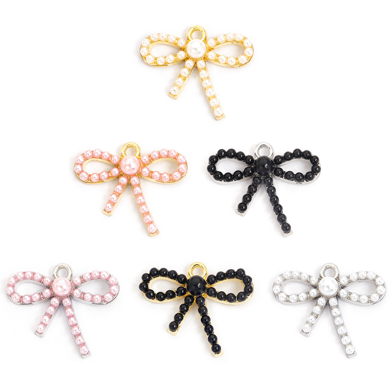 100PC/lot Bowknot Pendant Char - đánh giá và giá Pearl Necklace Set