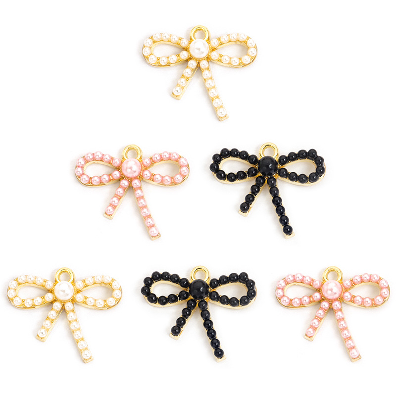 100PC/lot Bowknot Pendant Char - đánh giá và giá Pearl Necklace Set
