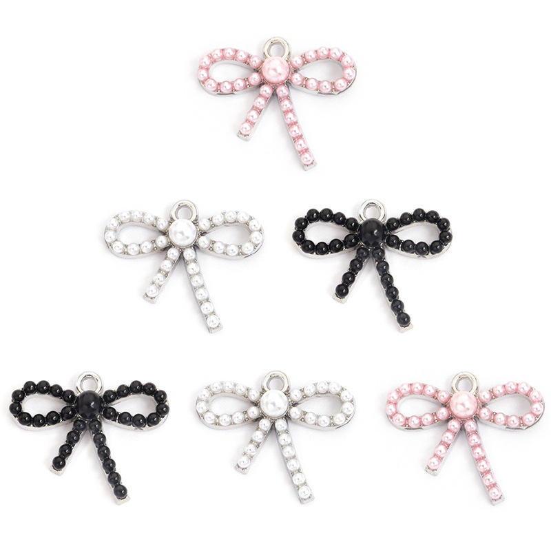 100PC/lot Bowknot Pendant Char - đánh giá và giá Pearl Necklace Set