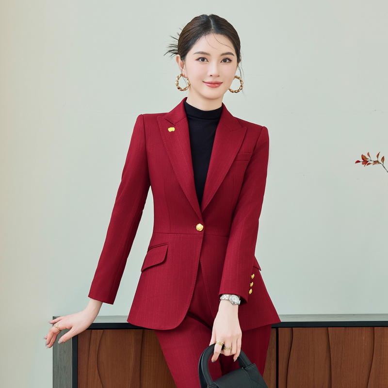 Red Suit Set for Women, Autumn - đánh giá và giá Women'S Office Formal Wear For Ladies