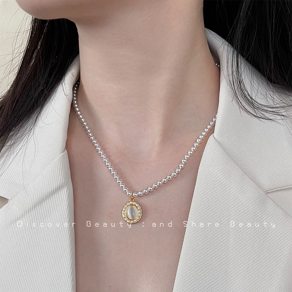 DIY accessories Vintage fan-sh - đánh giá và giá Pearl Necklace Set