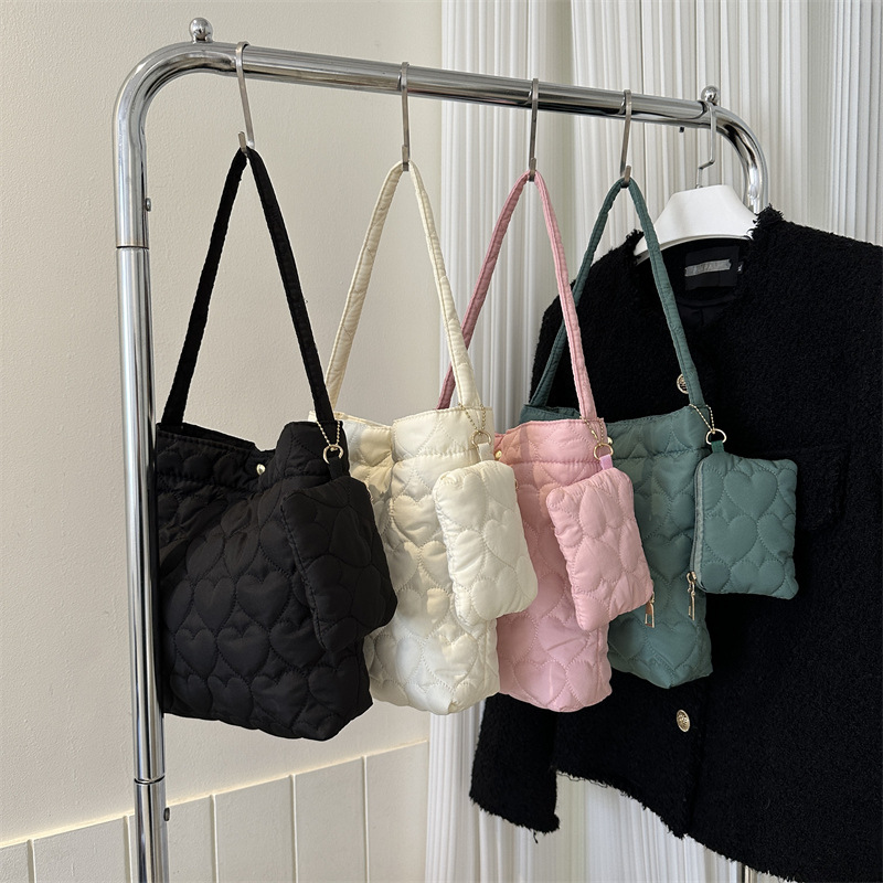 New Fashion Solid Color Quilte - đánh giá và giá Shoulder Bag Structured
