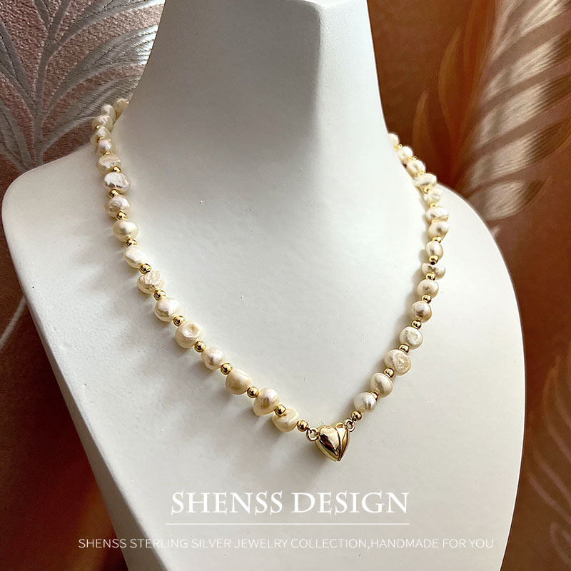 Natural Baroque 5-6mm Freshwat - đánh giá và giá Pearl Necklace Set