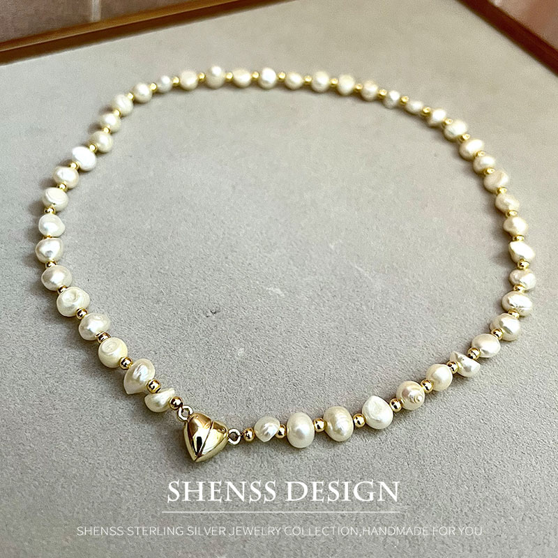 Natural Baroque 5-6mm Freshwat - đánh giá và giá Pearl Necklace Set