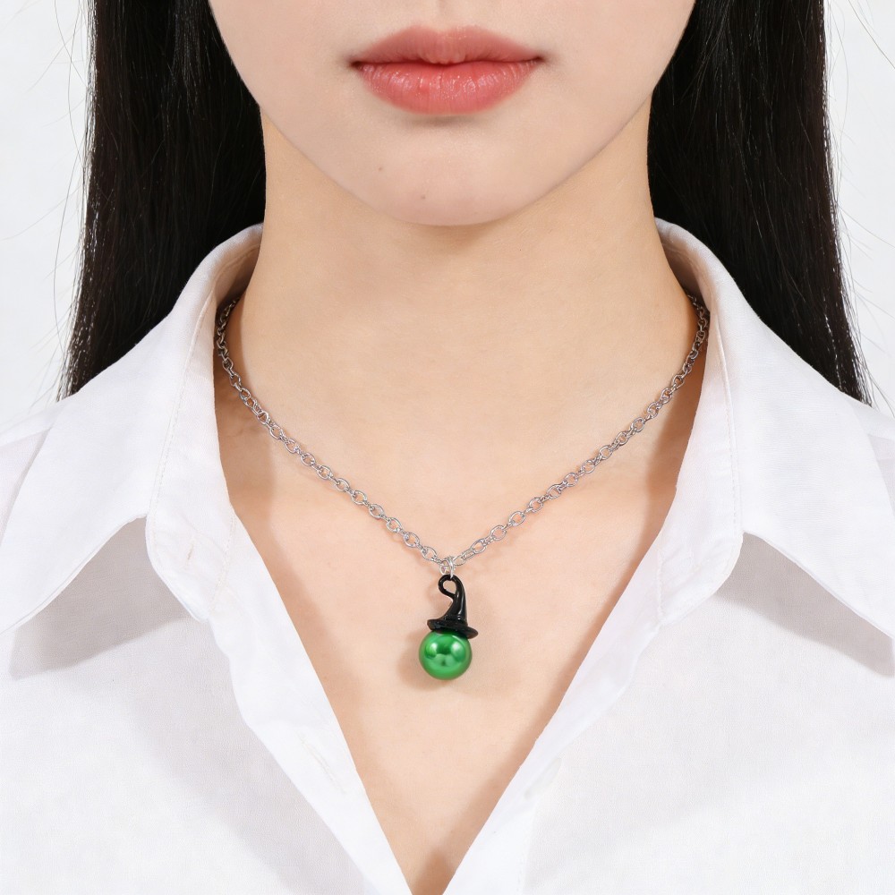 Wicked Inspired Witch Hat & Cr - đánh giá và giá Pearl Necklace Set