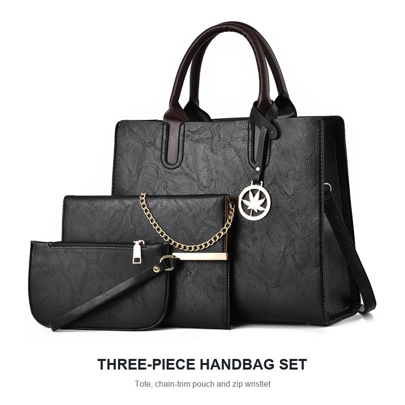 Women's 3 Piece Handbag Set La - đánh giá và giá Shoulder Bag Structured